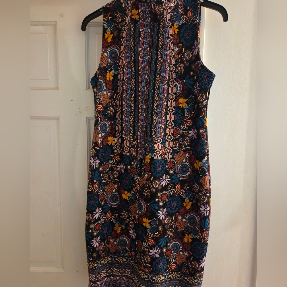 Melissa Paige Colorful Patterned Mini Dress